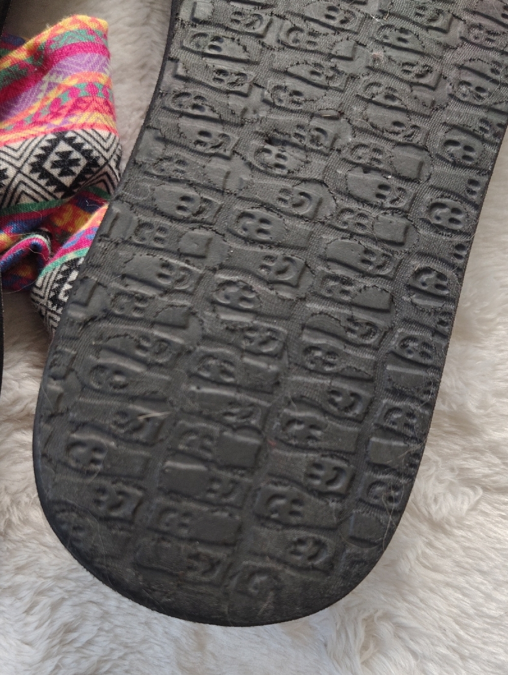 Sanuk Yoga Mat Sling 2 Sandals with Colorful Aztec Tribal Print Size 7 - Picture 6 of 7